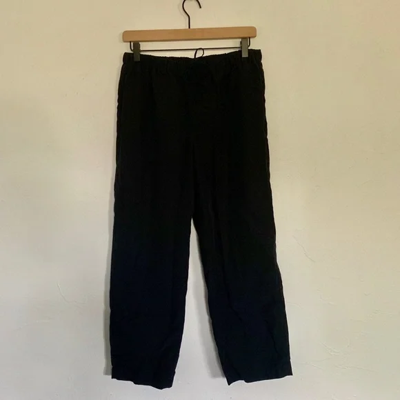 Aritzia The Group Babaton Jimmy Pants Black Lyocell Blend Drawstring Medium - Picture 4 of 8